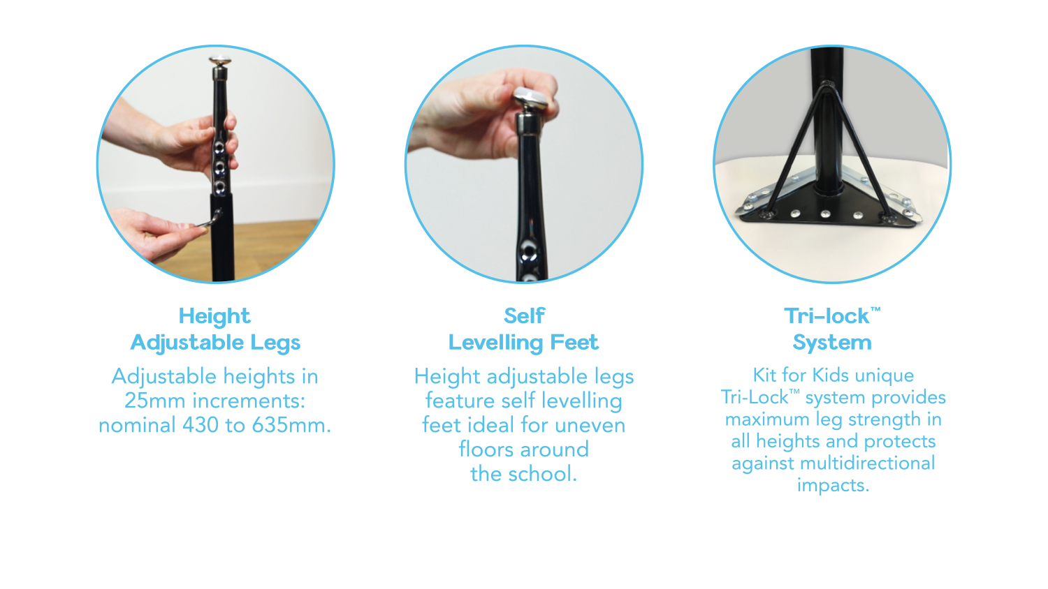 Adjustable Height Horseshoe Table - Learn Play Nexus