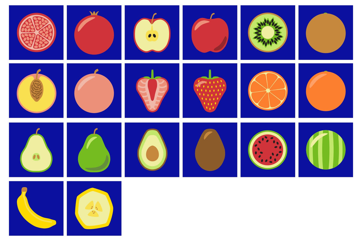Fruit Mini Placement Carpets & Holdall