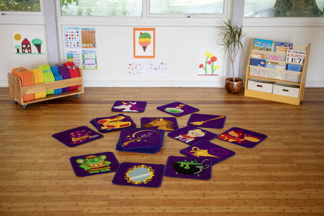 Storytime™ Interactive Indoor/Outdoor Carpet Tiles with holdall - Pack of 32