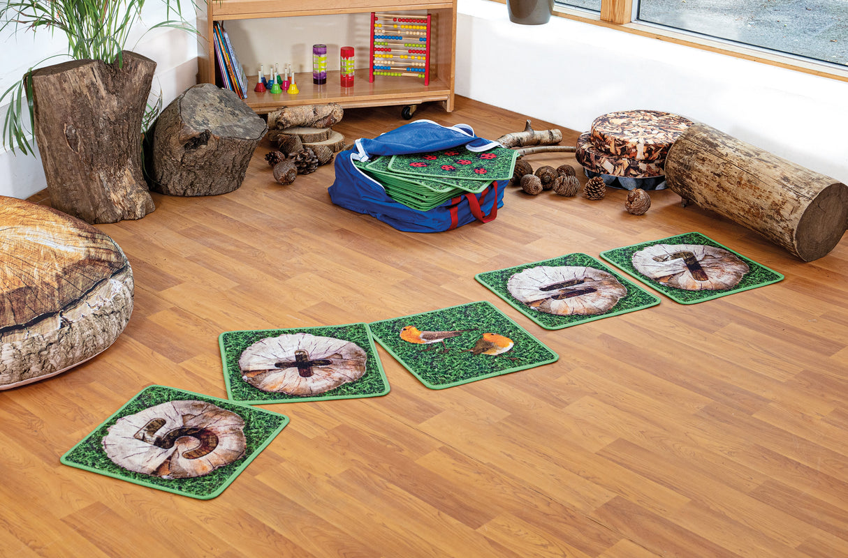 Natural World™ Indoor/Outdoor Counting Carpet Tiles with holdall - Pack of 35