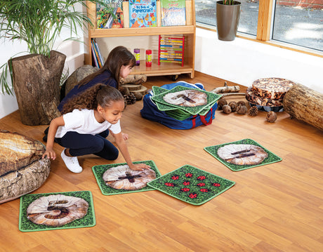 Natural World™ Indoor/Outdoor Counting Carpet Tiles with holdall - Pack of 35