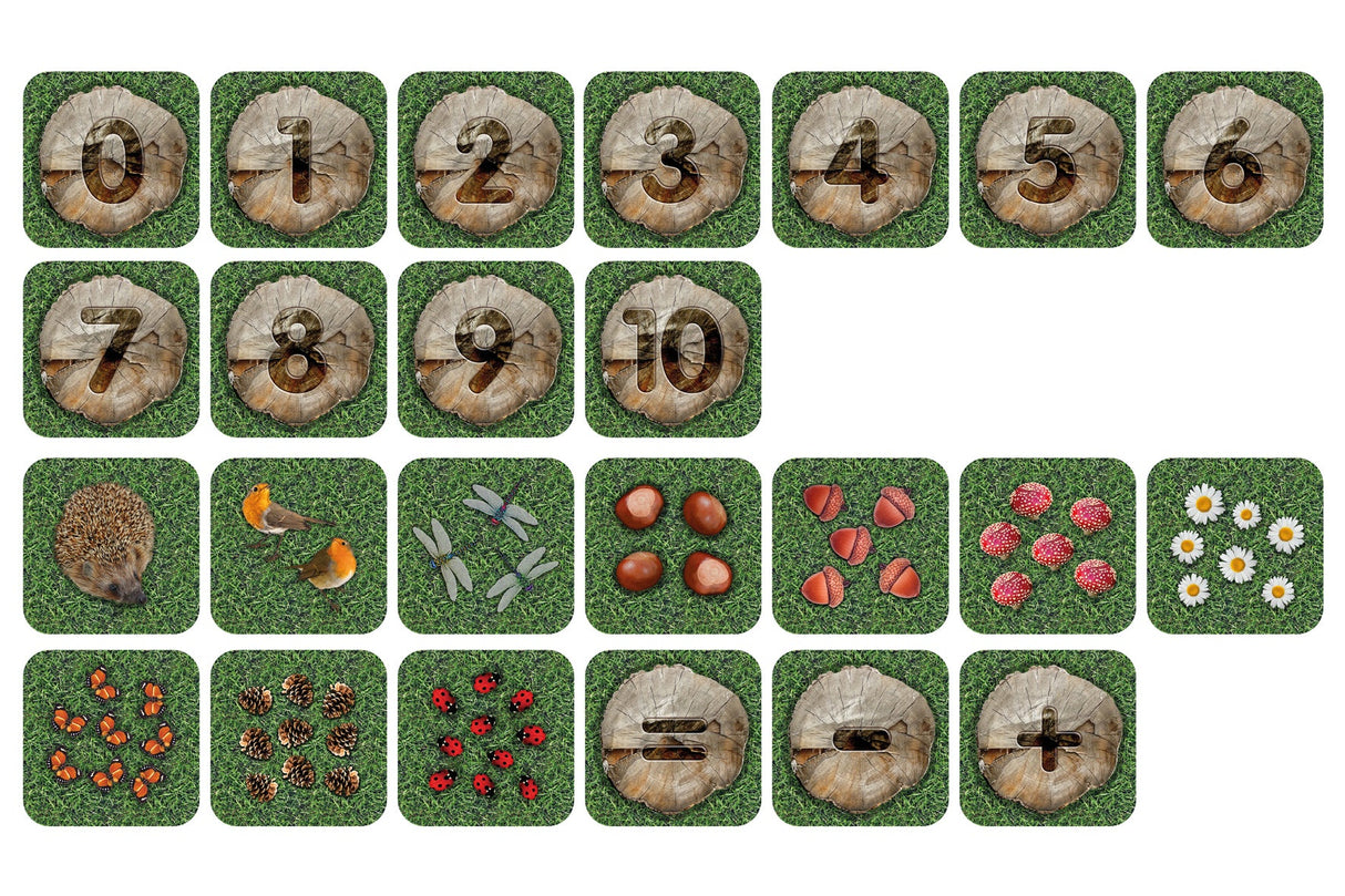 Natural World™ Indoor/Outdoor Counting Carpet Tiles with holdall - Pack of 35