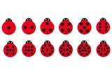 Back to Nature™ Sensory Ladybird Counting Cushions