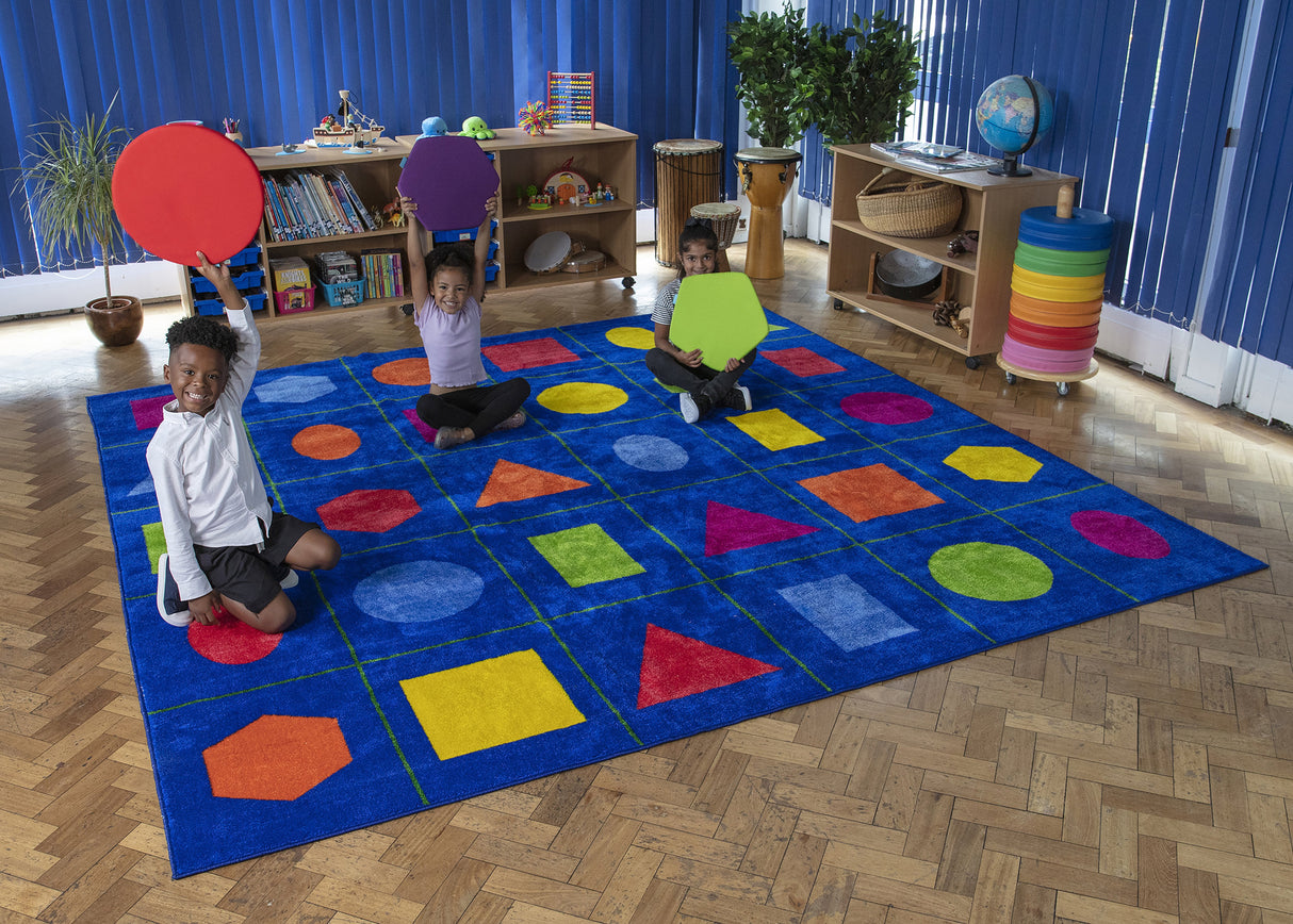 Rainbow™ Geometric Shaped Mats & Holdall
