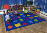 Rainbow™ Geometric Shaped Mats & Holdall