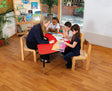 Tuf-Top™ Height Adjustable Arc Table - Red