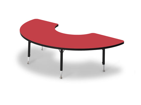Tuf-Top™ Height Adjustable Arc Table - Red