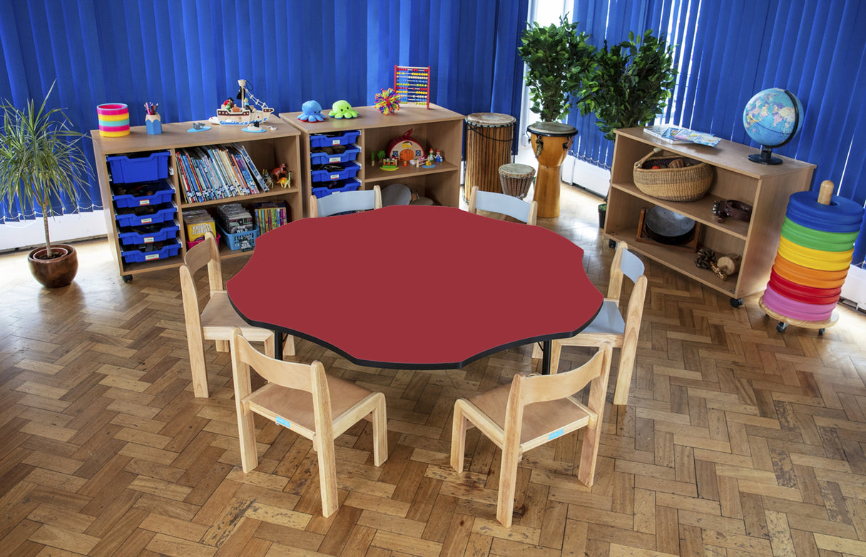 Tuf-Top™ Height Adjustable Flower Table - Red