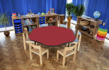 Tuf-Top™ Height Adjustable Flower Table - Red
