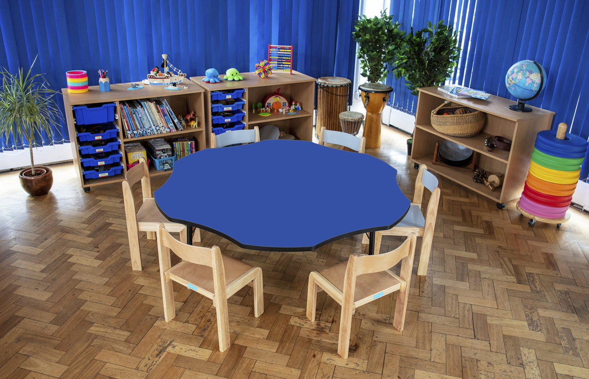 Tuf-Top™ Height Adjustable Flower Table - Blue