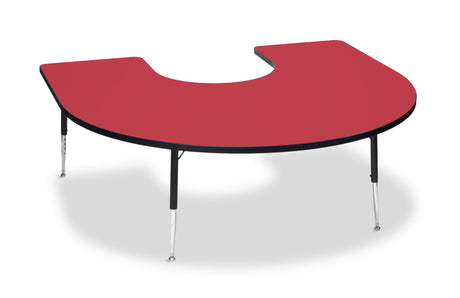 Tuf-Top™ Height Adjustable Horseshoe Table - Red