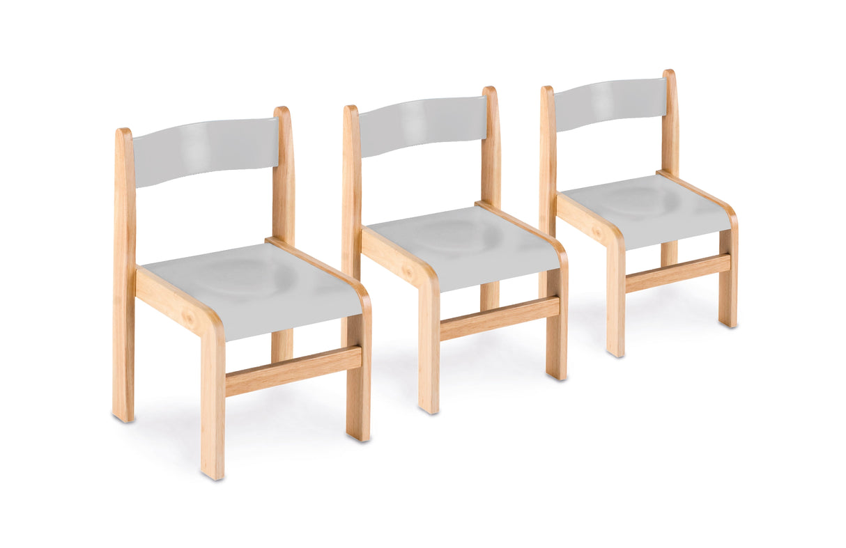 Tuf Class™ Wooden Chair Grey (set of 2) - S3