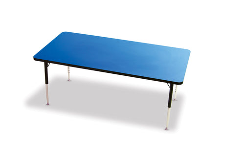 Tuf-Top™ Height Adjustable Rectangular Table - Blue