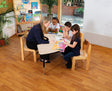Tuf-Top™ Height Adjustable Arc Table - Maple