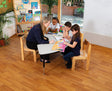 Tuf-Top™ Height Adjustable Arc Table - Grey