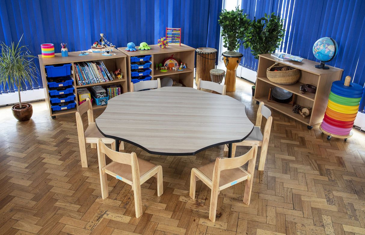 Tuf-Top™ Height Adjustable Flower Table - Maple
