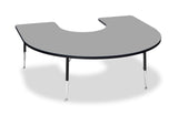 Tuf-Top™ Height Adjustable Horseshoe Table - Grey
