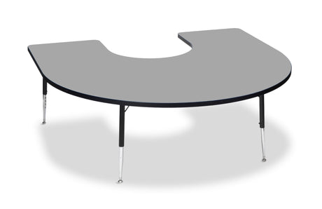 Tuf-Top™ Height Adjustable Horseshoe Table - Grey