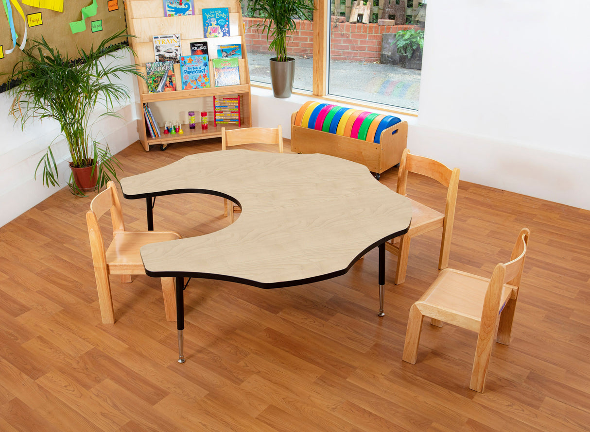 Tuf-Top™ Height Adjustable Teacher Flower Table - Maple