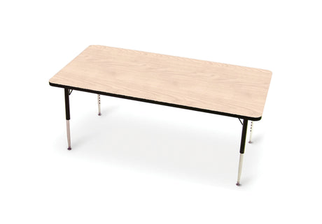 Tuf-Top™ Height Adjustable Rectangular Table - Maple