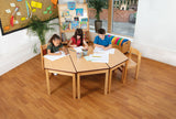 Tuf Class™ Trapezoidal Table Beech - Size Mark 3
