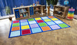 Rainbow™ Squares Rectangular Placement Carpet