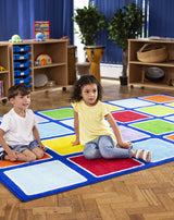 Rainbow™ Squares Rectangular Placement Carpet