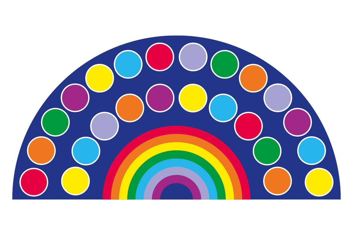 Rainbow™ Large Semi-Circle Placement Carpet