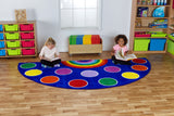 Rainbow™ Semi-Circle Placement Carpet