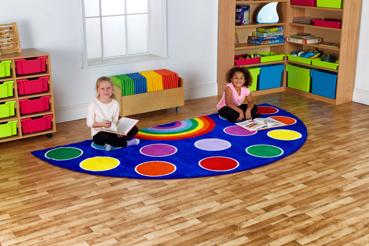 Rainbow™ Semi-Circle Placement Carpet