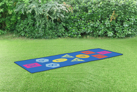 Geometric Hopscotch Mat Outdoor