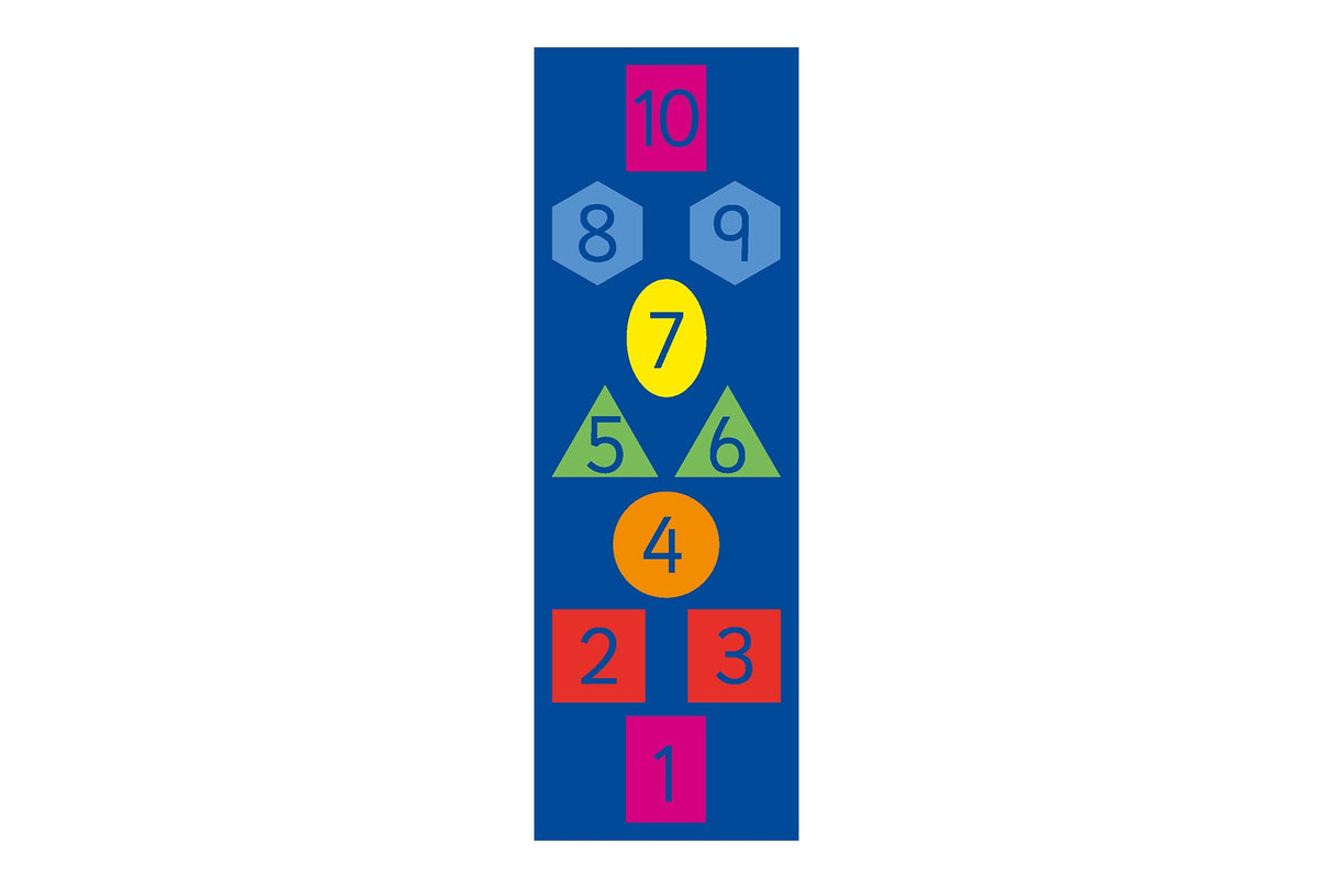 Geometric Hopscotch Mat Outdoor