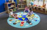 Children of the World™ Multi Cultural Carpet - Teal