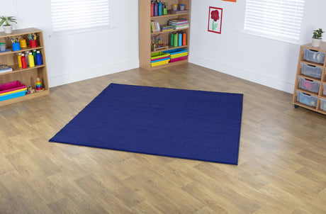 Navy Square Carpet