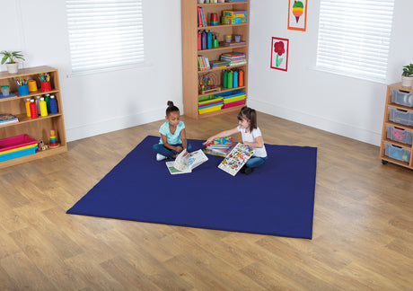 Navy Square Carpet