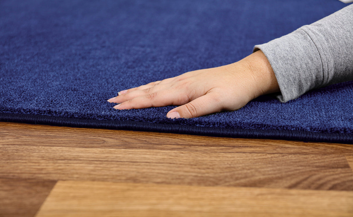 Navy Circular Carpet