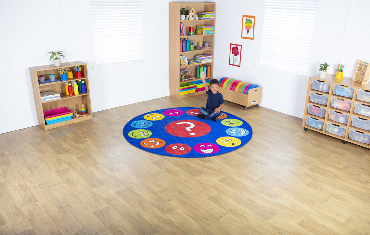 Emotions™ Faces Interactive Circular Carpet