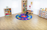 Emotions™ Faces Interactive Circular Carpet