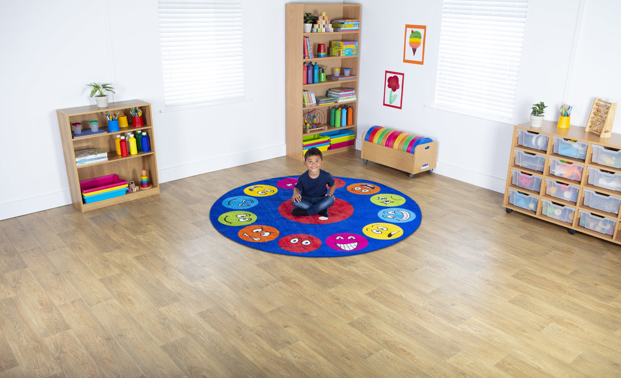 Emotions™ Faces Interactive Circular Carpet
