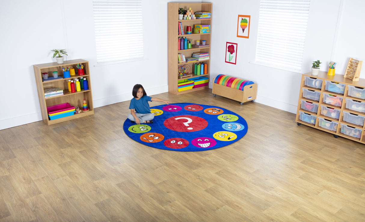 Emotions™ Faces Interactive Circular Carpet