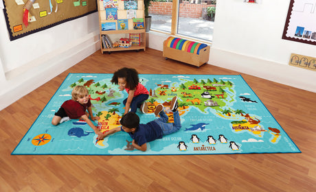 Animals & Places of the World Carpet