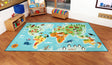 German Animals & Places of the World Carpet