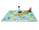 German Animals & Places of the World Carpet