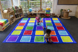 Rainbow™ Squares Large Placement Carpet