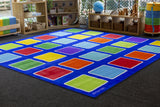 Rainbow™ Squares Large Placement Carpet