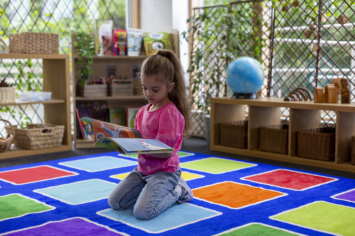 Rainbow™ Squares Large Placement Carpet