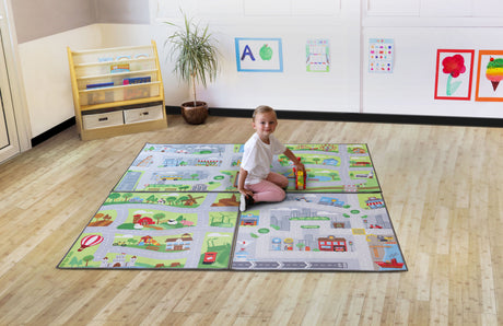 Small World Road Map Set 1 Indoor/Outdoor Carpets