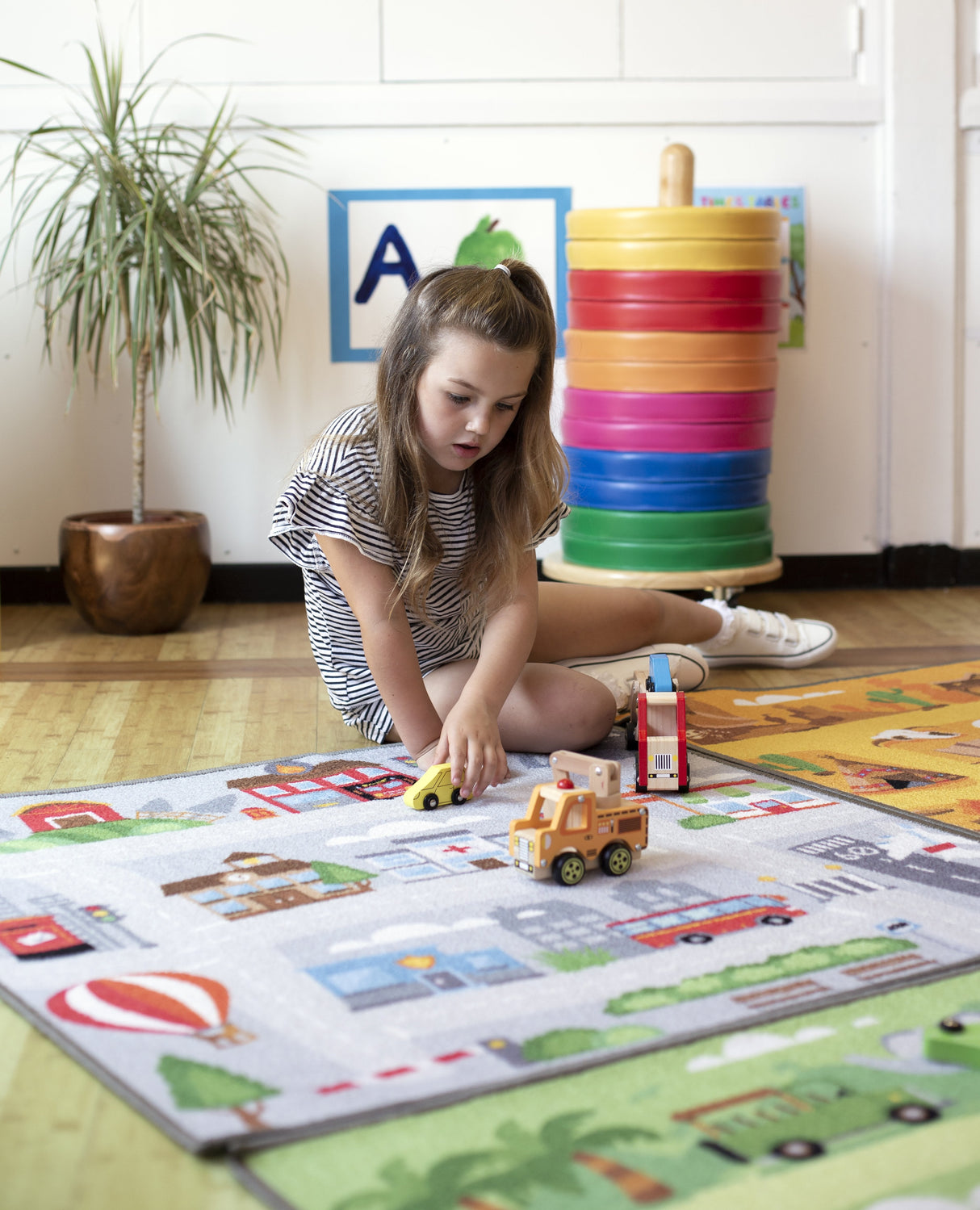 Small World Road Map Set 2 Indoor/Outdoor Carpets