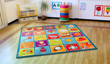 Square Alphabet Carpet