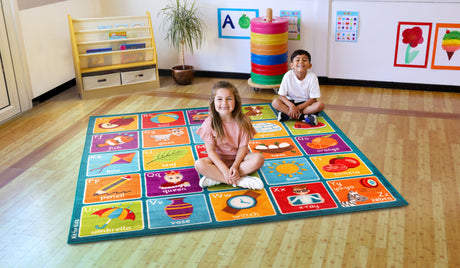 Square Alphabet Carpet